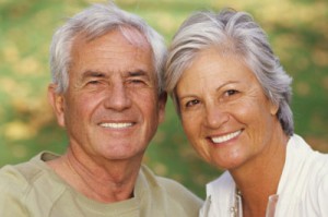 Two seniors smiling